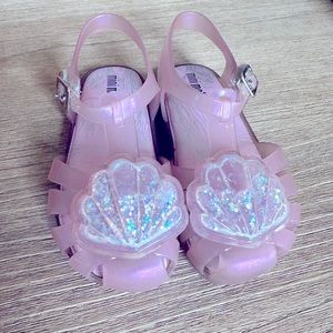 Girls Mini Melissa jelly sandals Size toddler 10